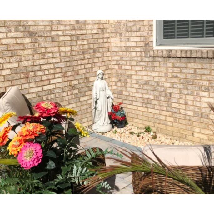 信仰 神聖 聖母マリア像 マドンナ ガーデンスタチュー グランド 高さ