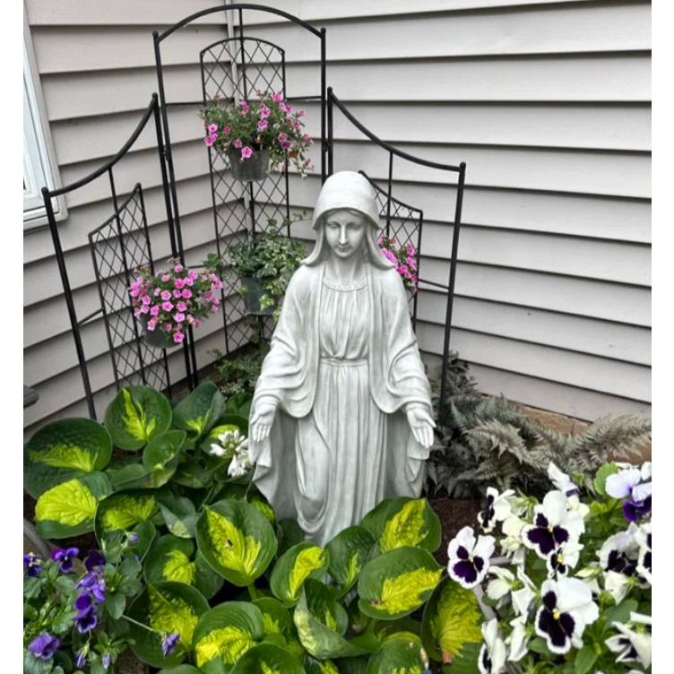 信仰 神聖 聖母マリア像 マドンナ ガーデンスタチュー グランド 高さ