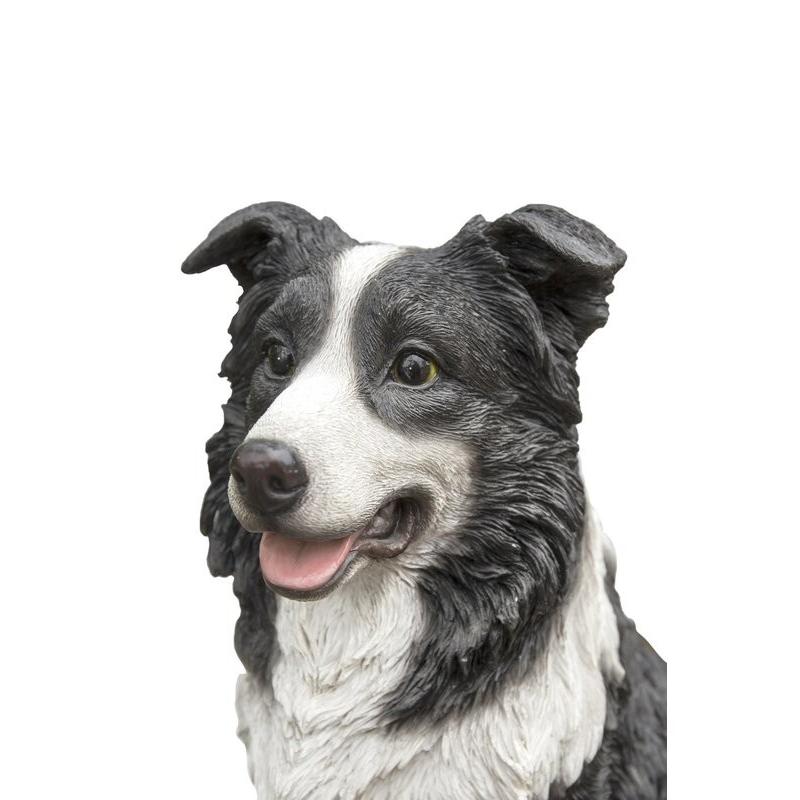置物 彫像 座っているボーダーコリー ガーデニング 庭 Dog 置物 彫像 座っているボーダーコリー ガーデニング 庭 Dog