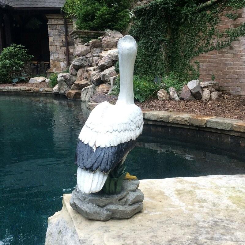 ポリレジン製 ガーデン彫像 ペリカン 鳥 の像 置物 ガーデニング ポリレジン製 ガーデン彫像 ペリカン 鳥 の像 置物 ガーデニング