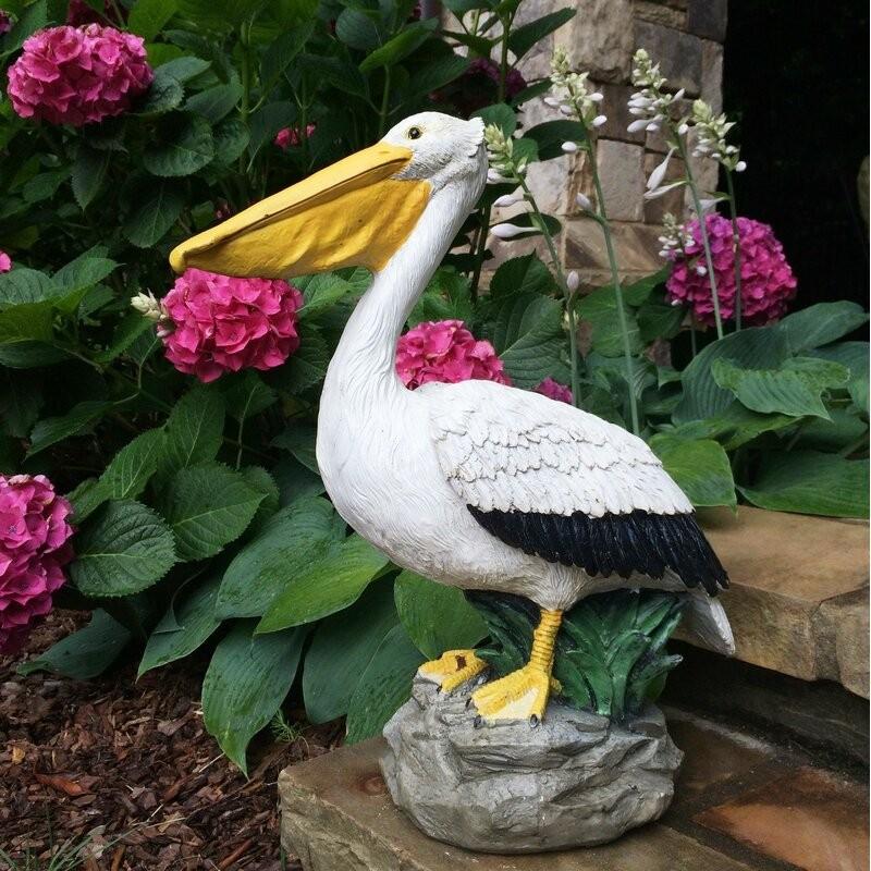 ポリレジン製 ガーデン彫像 ペリカン 鳥 の像 置物 ガーデニング ポリレジン製 ガーデン彫像 ペリカン 鳥 の像 置物 ガーデニング