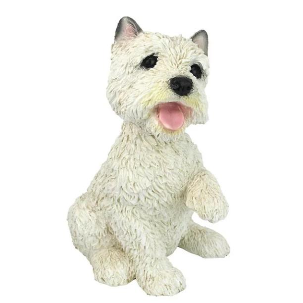 置物 彫像 ウエストハイランドホワイトテリア 犬 子犬 いぬ イヌ