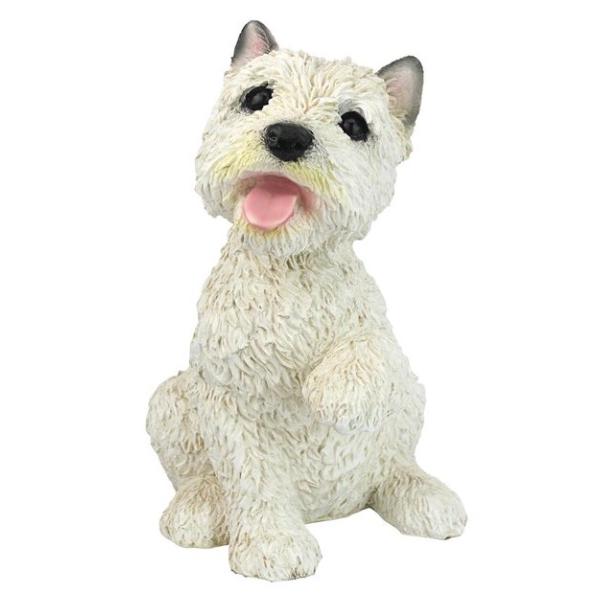 置物 彫像 ウエストハイランドホワイトテリア 犬 子犬 いぬ イヌ