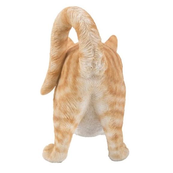 ストレッチするとら猫 子猫 キトン 置物 インテリア 彫像 ガーデニング 庭 ねこ 猫 Orange Tabby Cat_1