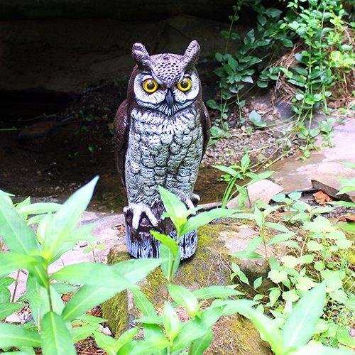 アメリカワシミミズク ブラウン 16インチ 像 置物 ガーデニング 庭