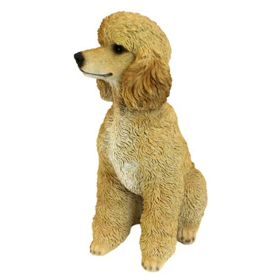 置物 彫像 お座りしているプードル 犬 子犬 いぬ イヌ ガーデン 庭