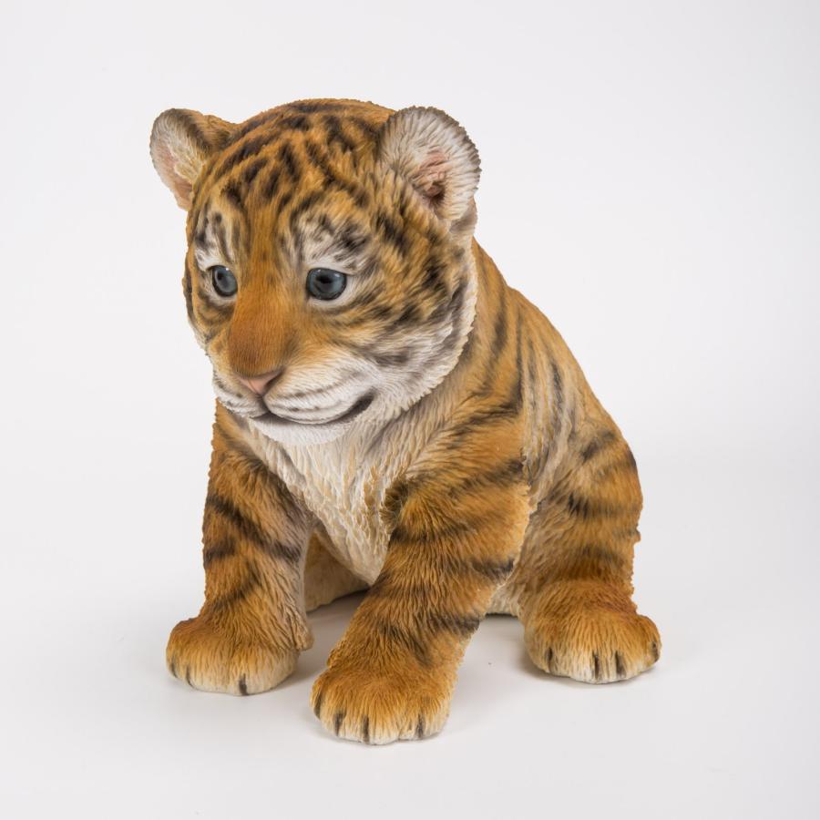 アウトレット品 トラの子 オブジェ ガーデンオーナメント 虎 子虎 置物