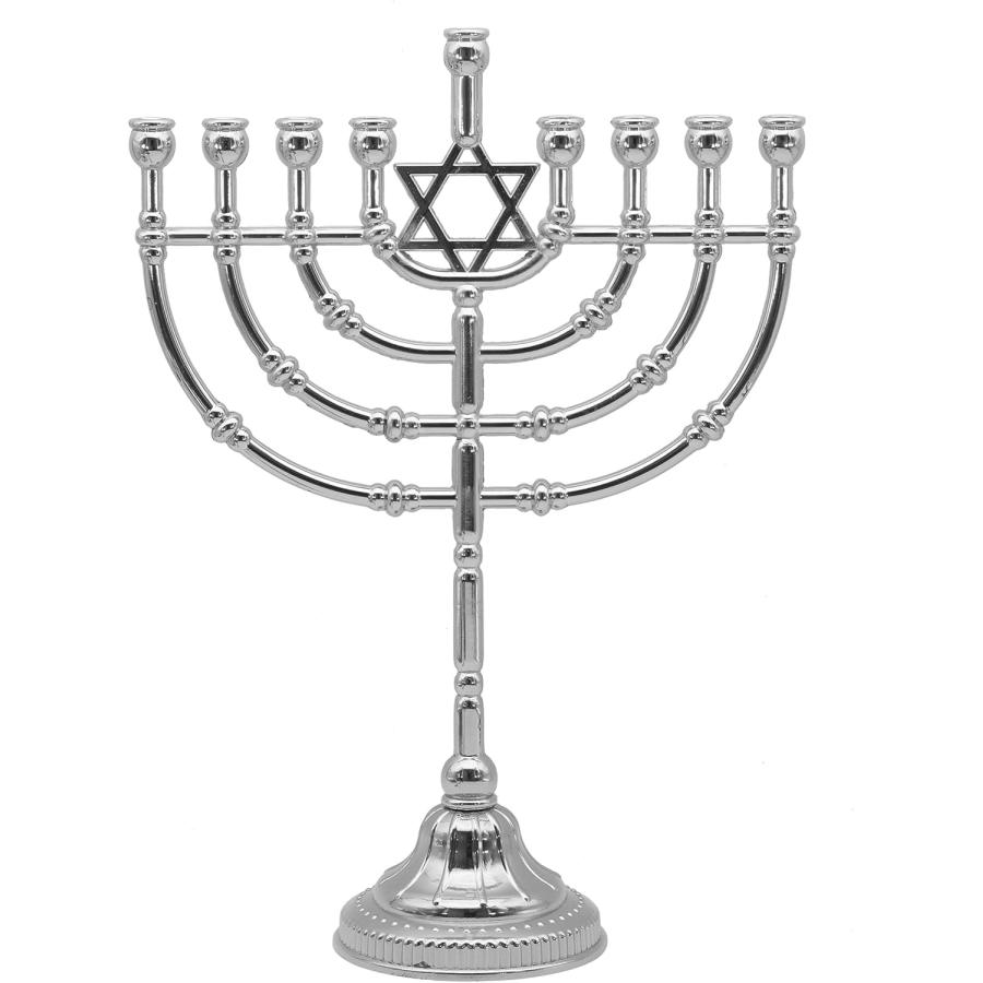 メノーラー 9枝燭台 ハヌッキーヤー シルバーメッキ 燭台 儀式