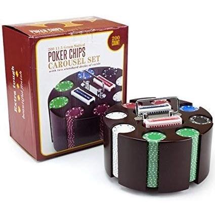 アメリカのカジノ用品メーカーBrybelly ポーカーチップセット 200枚 木製ケース付