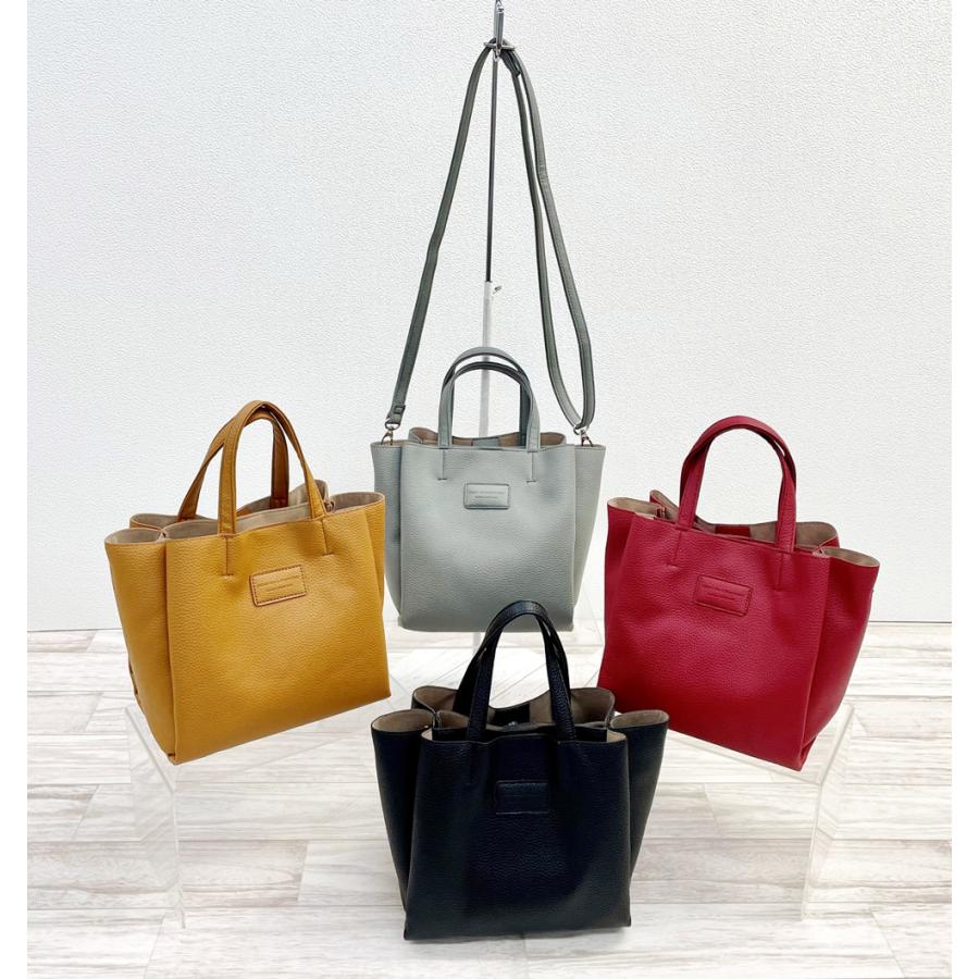 （送料無料）2WAY機能手提げ　F23405　リニューアル 売れ筋 2WAY ショルダー 斜め掛け 合皮 肩掛け 通勤 おでかけ 旅行 小さめ | 