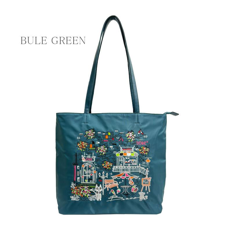 （送料無料）オリジナル刺繍アートバッグ F24708 トート 軽量 A4 ものがたり ぞう ねこ レディース 手提げ 買い物 旅行 おでかけ 通勤 通学 ナイロン |  | 03