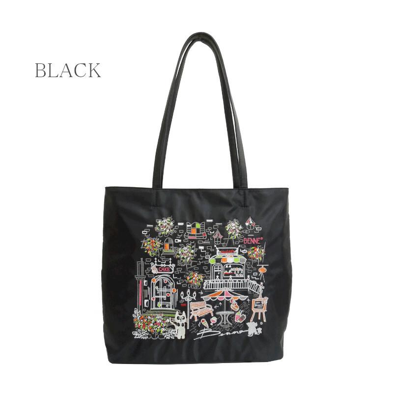 （送料無料）オリジナル刺繍アートバッグ F24708 トート 軽量 A4 ものがたり ぞう ねこ レディース 手提げ 買い物 旅行 おでかけ 通勤 通学 ナイロン |  | 04