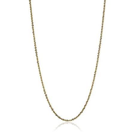 人気商品 Gold Yellow 10k 18” Necklace Chain Tornado Glitter ネックレスチェーン