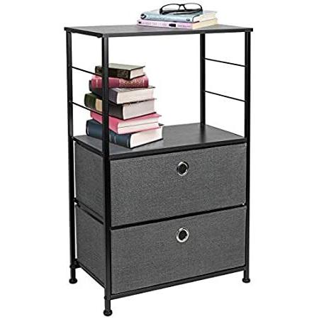 【予約販売】本 Nightstand Sorbus 2-Drawer T End Accent & Furniture Bedside - Storage Shelf ナイトテーブル