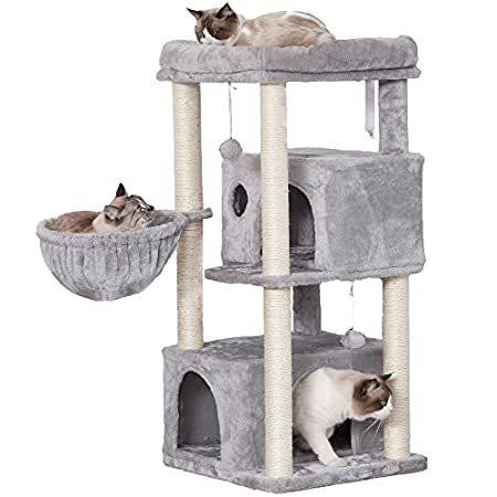 Hey-brother Cat Tree Multi-Level Condo Tower for バースデー 記念日 ギフト 贈物 お勧め 通販 ランキング上位のプレゼント w Large Furniture