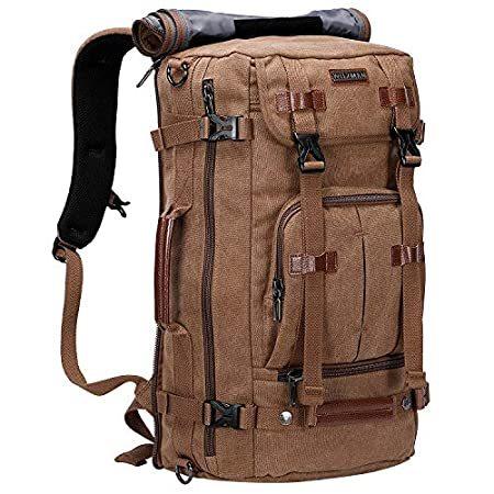 Witzman ショルダーバッグ キャンバスバックパック ビンテージ 旅行用バックパック 大型ノートパソコンバッグ コンバーチブルショルダーリュックサック デスクトッ B07ydnmcd4 コンバーチブルショルダーリュックサック 旅行用バックパック 海外 お取り寄せエムエム