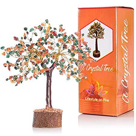 独特な店 Large Money Tree of Life - Crystal Tree for Positive Energy – Colorful Gems 植木鉢