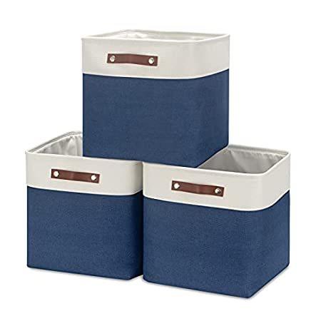 【並行輸入品】HNZIGE Baskets Fabric Storage Cubes Bins Baskets(3 Pack)Storage Baskets Cub
