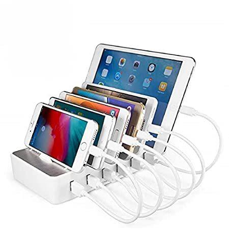 高速充電ステーション 複数のデバイス用 6つのusbポートファミリー充電 Android Ipad スマートフォン タブ 各iphone 最大2 4a 全品最安値に挑戦 6つのusbポートファミリー充電