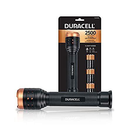 【並行輸入品】Duracell 2500 Lumens Flashlight, Heavy Duty Compact LED Flashlight with AA