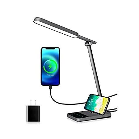 熱い販売 Touch LED Lamp, Desk HEISENS Lamp, Aut Port, Charging USB Plus, Light Night テーブルライト