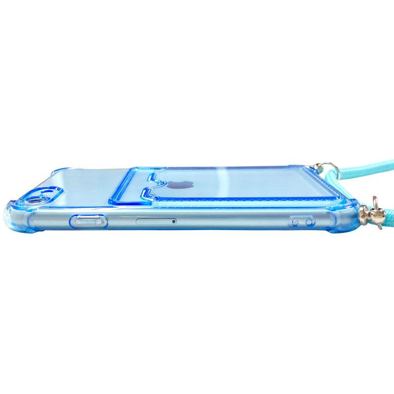 【送料無料】iPhoneSE3 iPhoneSE2 iPhone8 iPhone7 iPhone6 用　首掛けストラップ クリアカラーケース カードケース | iPhone SE（第3世代） | 09