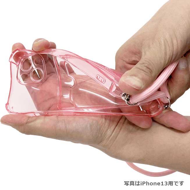 【送料無料】iPhoneSE3 iPhoneSE2 iPhone8 iPhone7 iPhone6 用　首掛けストラップ クリアカラーケース カードケース | iPhone SE（第3世代） | 07