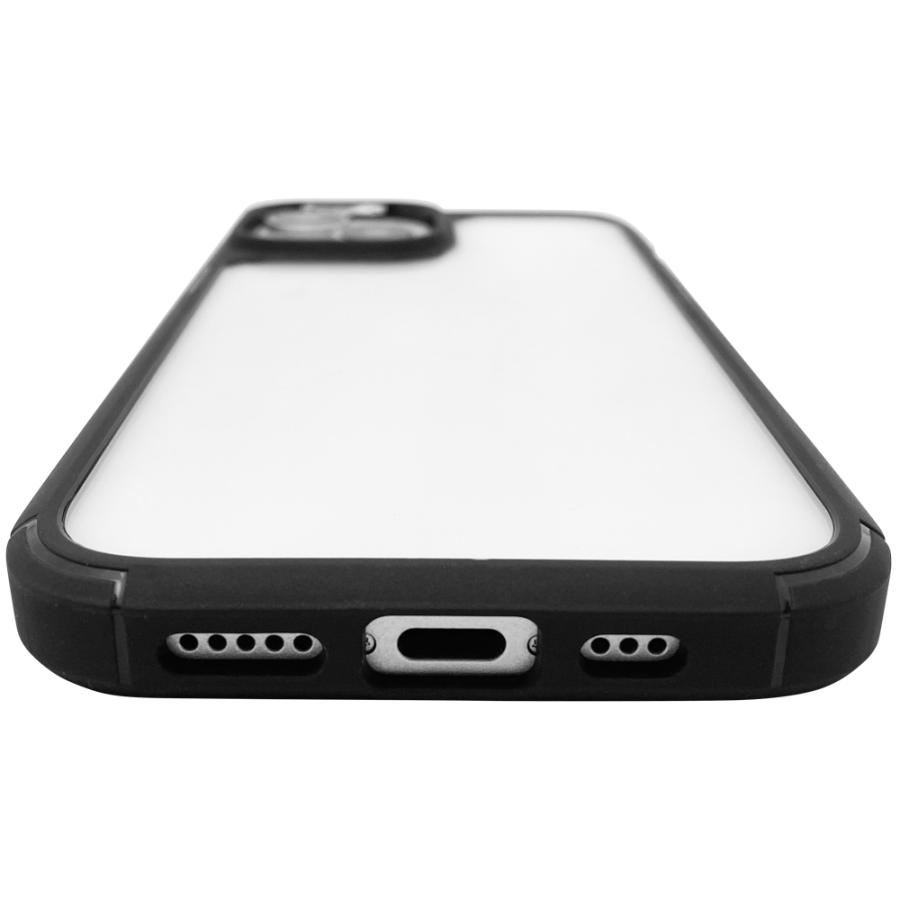 【送料無料】iPhone15 背面 クリアパネル スマートフォンケース アイフォン　ブラック | iPhone | 01