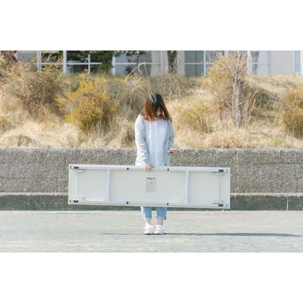 法人限定】 耐水 超軽量 折りたたみ 会議 テーブル 幅1800 奥行450 高