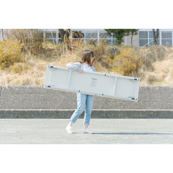 法人限定】 耐水 超軽量 折りたたみ 会議 テーブル 幅1800 奥行450 高