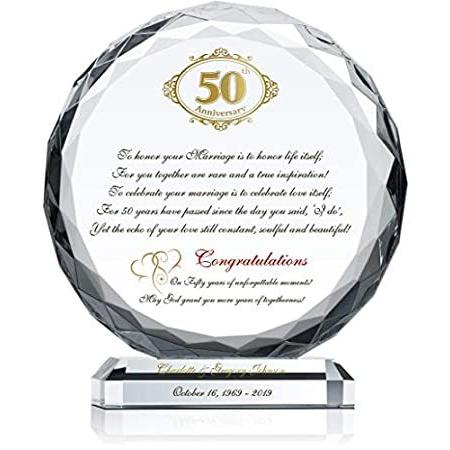 格安人気 特別価格crystal Central 50th Wedding Plaque カップル用 カスタマイズ可 カップルの名前 記念日 ユニークな金色 両親 祖父好評販売中 全品送料無料 Sobrancelhas Com Br