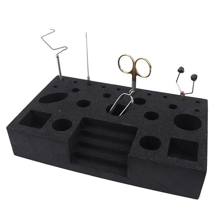 ツールスタンド EVAフォーム フライフィッシング タイイングツールスタンド バイス クランプ テンカラ 毛鉤 ホルダー 収納 Fly tying tool station EVA foam|bfshonpo|04