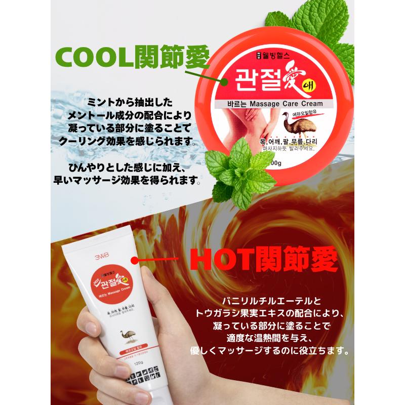 韓国正規品）関節愛 スポーツマッサージクリーム クールタイプ 100g