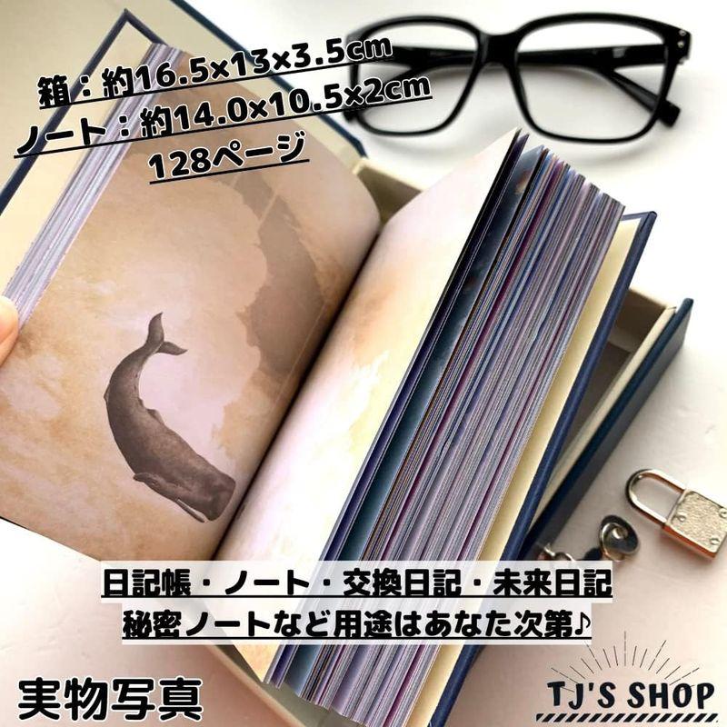 TJ's shop 日記帳 鍵付き ダイアリー ノート 日記 5年日記 交換日記 未来日記 秘密 メモ帳 人気 おしゃれ (パラーシュート)｜bgl-store｜04