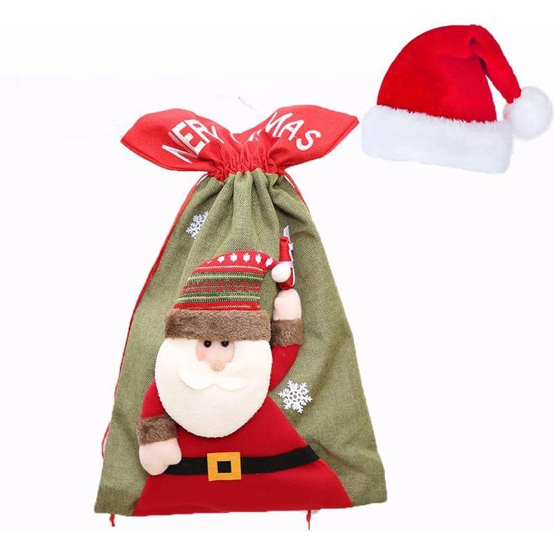 LIMSPACE クリスマス ラッピング 袋 サンタ帽付き クリスマス 靴下 プレゼント?大きいサイズ??サンタ帽子付き?サンタクロース 飾｜bgl-store｜08