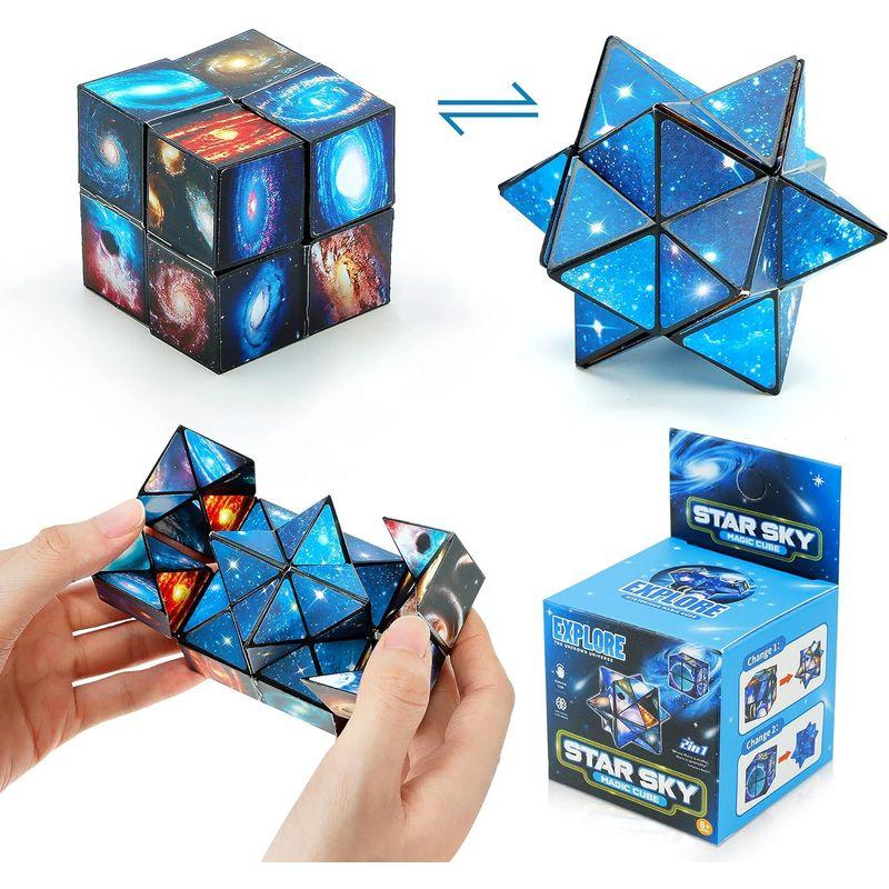 Infinity Cube Toys マジックスターキューブ ２in 1立体キューブ 折りたたみキューブ 無限キューブパズル 魔方 2 in｜bgl-store｜08