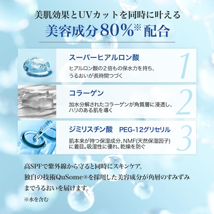 【公式ショップ】ビーグレン(b.glen) アクアUVプロテクション 日焼け止め美容液 UVカット SPF50 PA+++ スーパーヒアルロン酸 コラーゲン 紫外線 日焼け 60g｜bglen｜05