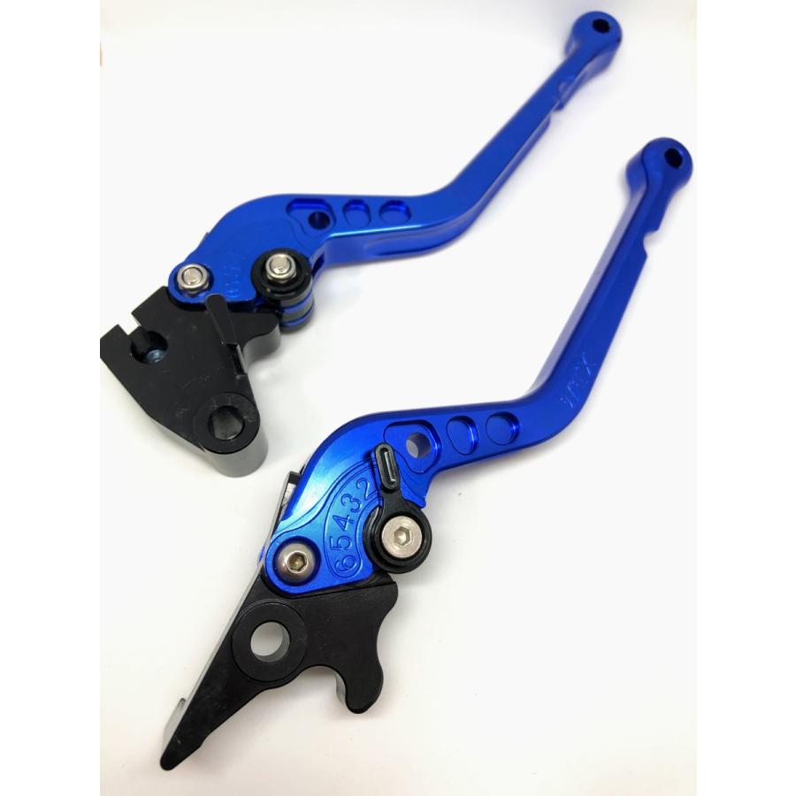 ブレーキ クラッチ レバー ブルー アルマイト カワサキ ニンジャ Ninja 250 R SL ABS Z250 250TR KSR PRO