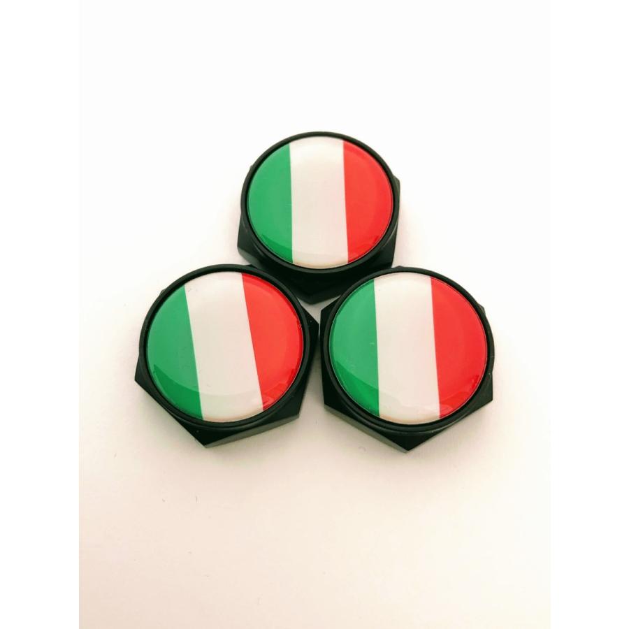 M 車検適合 イタリア 黒 ボルト カバー ナンバー プレート 盗難抑止  