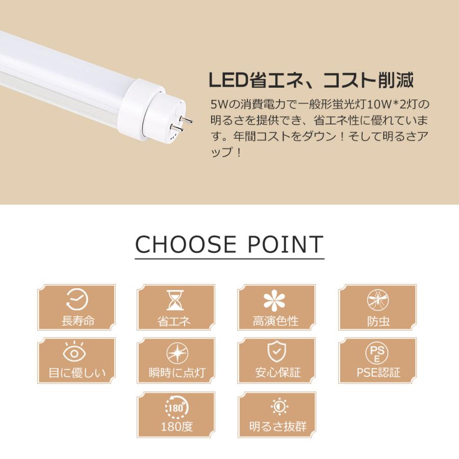10本セット 直管LEDランプ 10形 LED蛍光灯 直管 330mm T10 グロー式