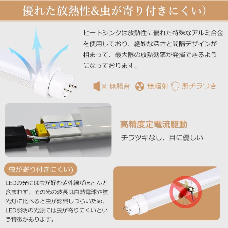 10本セット 直管LEDランプ 10形 LED蛍光灯 直管 330mm T10 グロー式