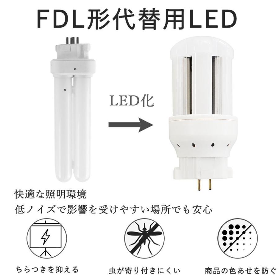 FDL18EX-D 8W 1600lm 昼光色 GX10q FDL形 代替 LED蛍光灯 全方向性発光