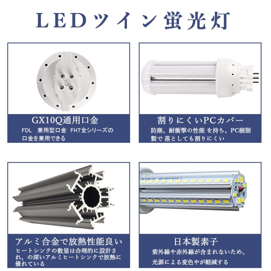 2本セット FDL18/FDL18EX LEDツイン蛍光灯 FDL形交換 8W 1600LM LED