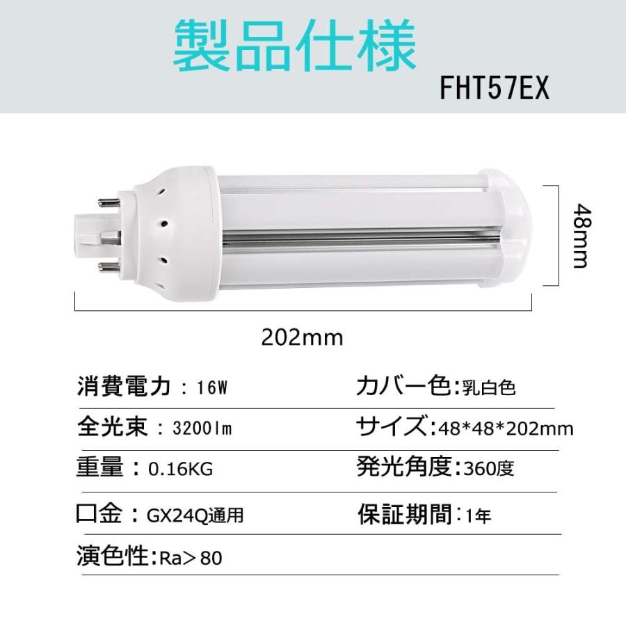 配線工事必要 FHT57コンパクト蛍光灯 三菱 三波長蛍光灯 LEDタイプ