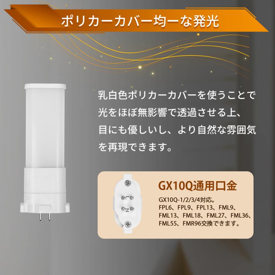 4本セット 配線工事必要 FPL9EX型LED FPL9W形対応 消費電力4.5W 900lm