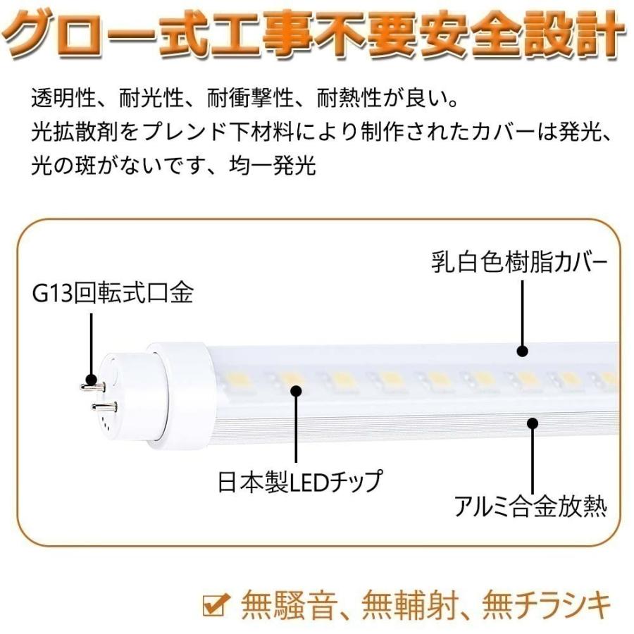 特売 100本セット】LED蛍光灯 FL40SEX 40w形 直管 1198mm グロー式工事