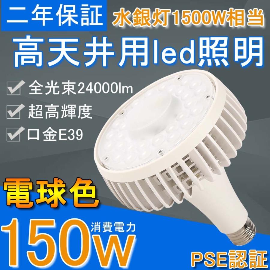 LEDビームランプ24000LM E39 密閉型器具 大型作業灯 高天井照明 ビーム 