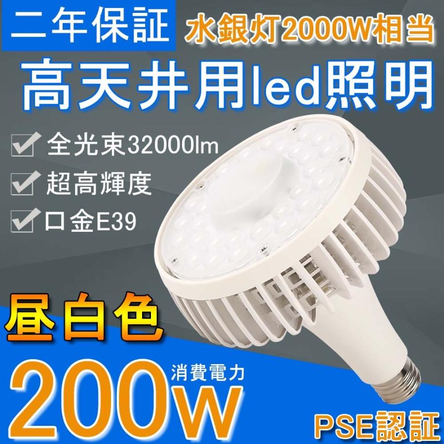 LEDバラストレス水銀灯 ビーム電球工場用 LEDビームランプ32000LM E39 