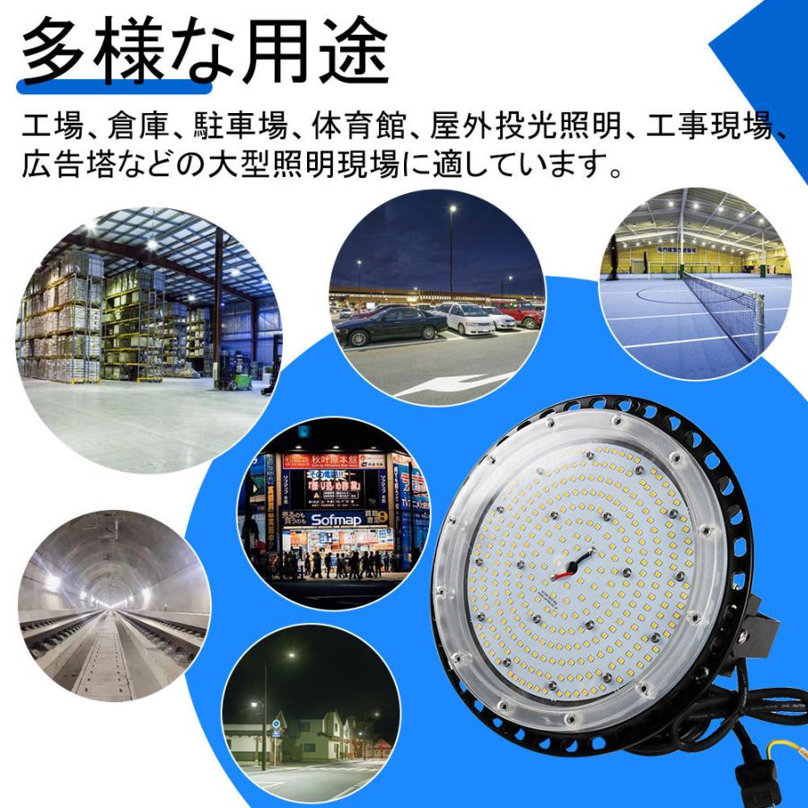 高天井UFO型 led照明器具 防犯灯 消費電力200w 32000lm IP65防水 高天井UFO型 led照明器具 防犯灯 消費電力200w 32000lm IP65防水