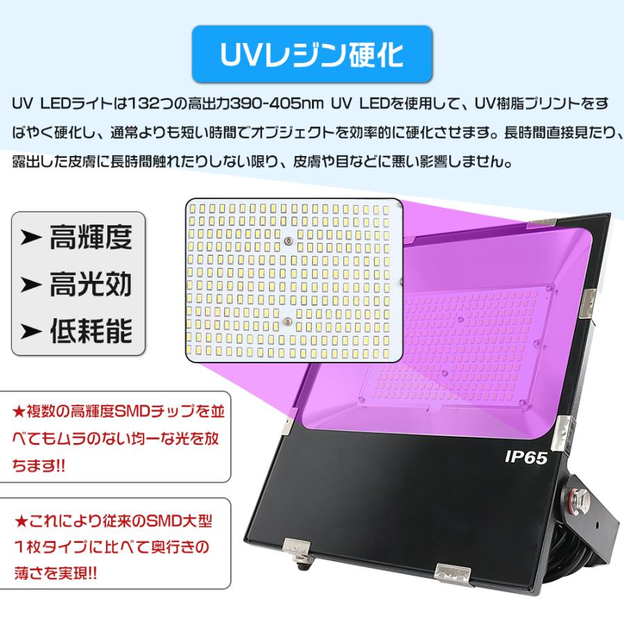 紫外線 uv led投光器 light ブラックライト60w ブラックライト 蛍光灯